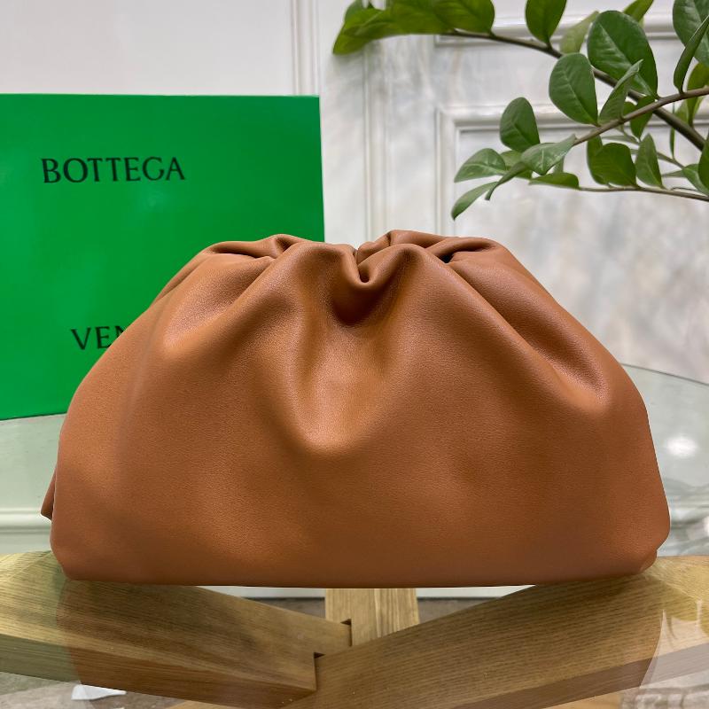 Bottega Veneta Clutches Bags 698895 Plain Gold Caramel